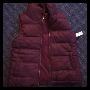 Maroon Old Navy winter vest